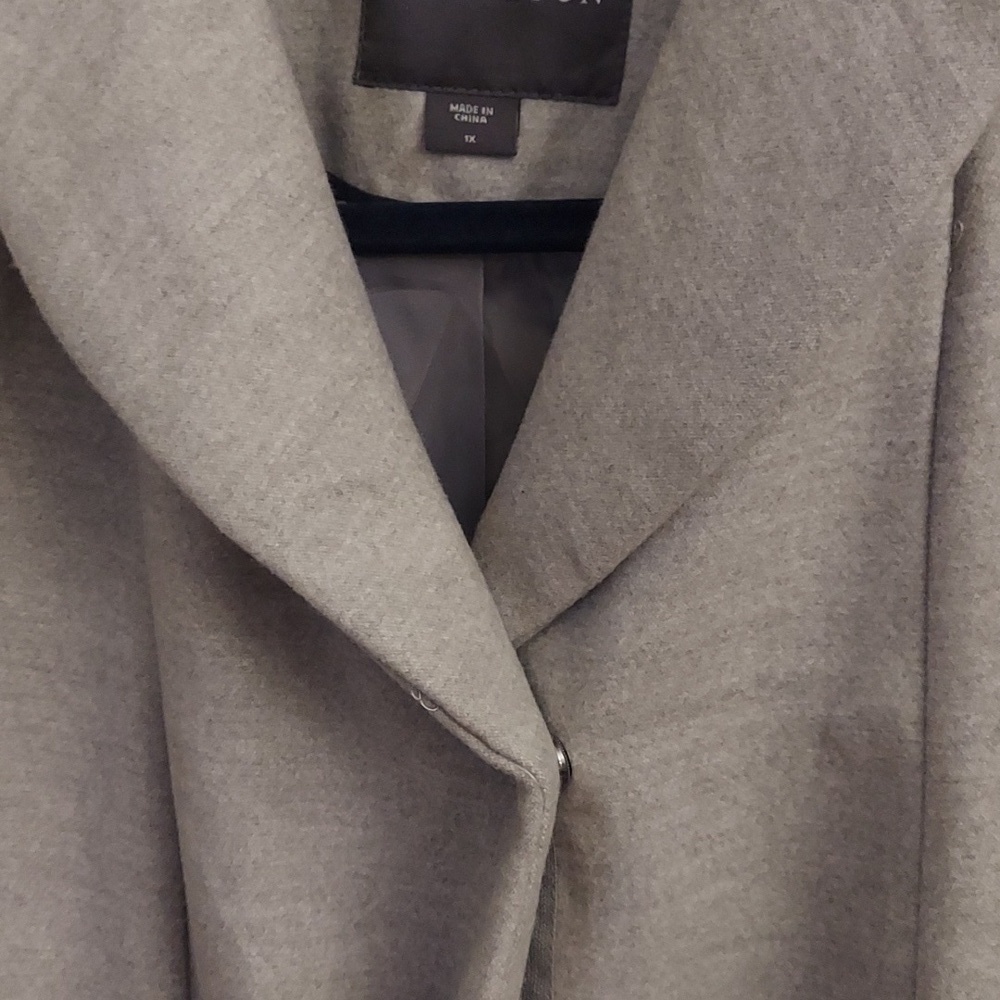 COVINGTON Gray Fully Lined Car Coat - Picture 3 of 12